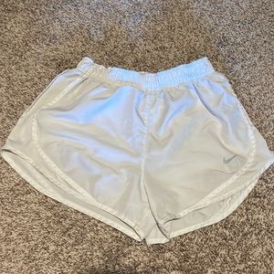 white nike shorts